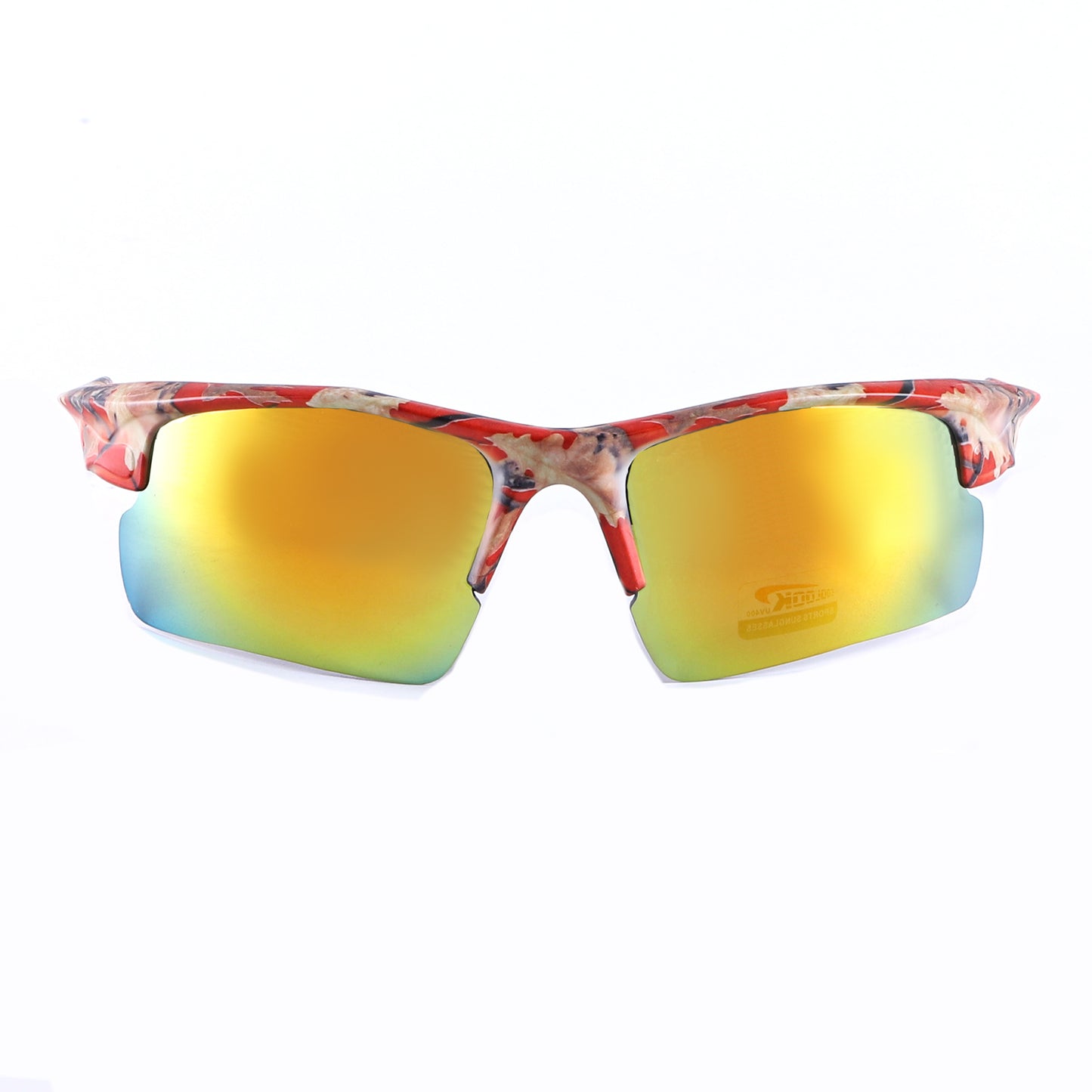 Coolook Semi-Rimless Camo Print Sunglasses CL10843
