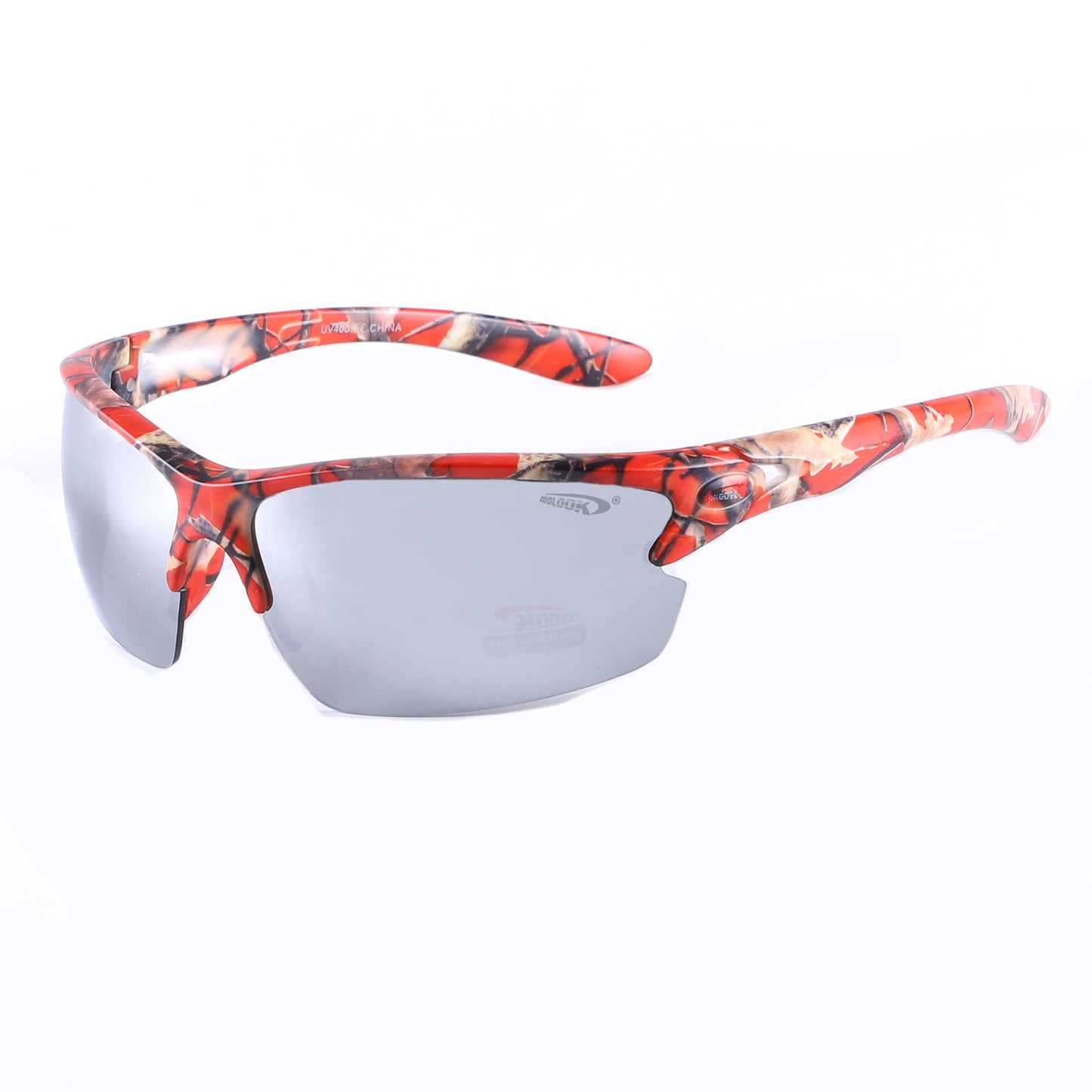 Coolook Semi-Rimless Camo Print Sunglasses CL10844