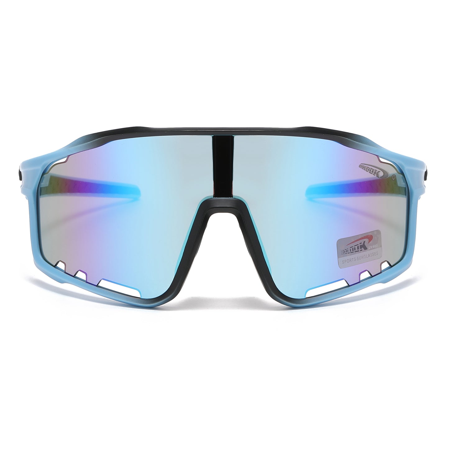 Coolook Shield Wrap Around Mirrored Sunglasses Wholesale CL10998-1