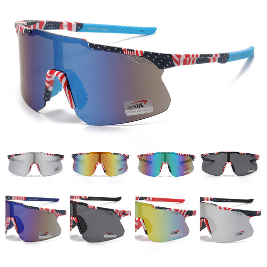 Coolook Men's USA Flag Shield Sunglasses CL11084