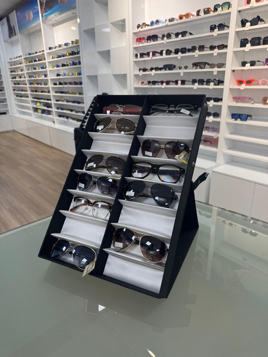 Sleek Portable 16 Pair Sunglasses Display DS-16