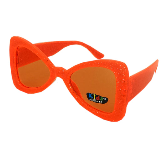 Kids' Oversized Glitter Butterfly Sunglasses with UV400 Protection K10435