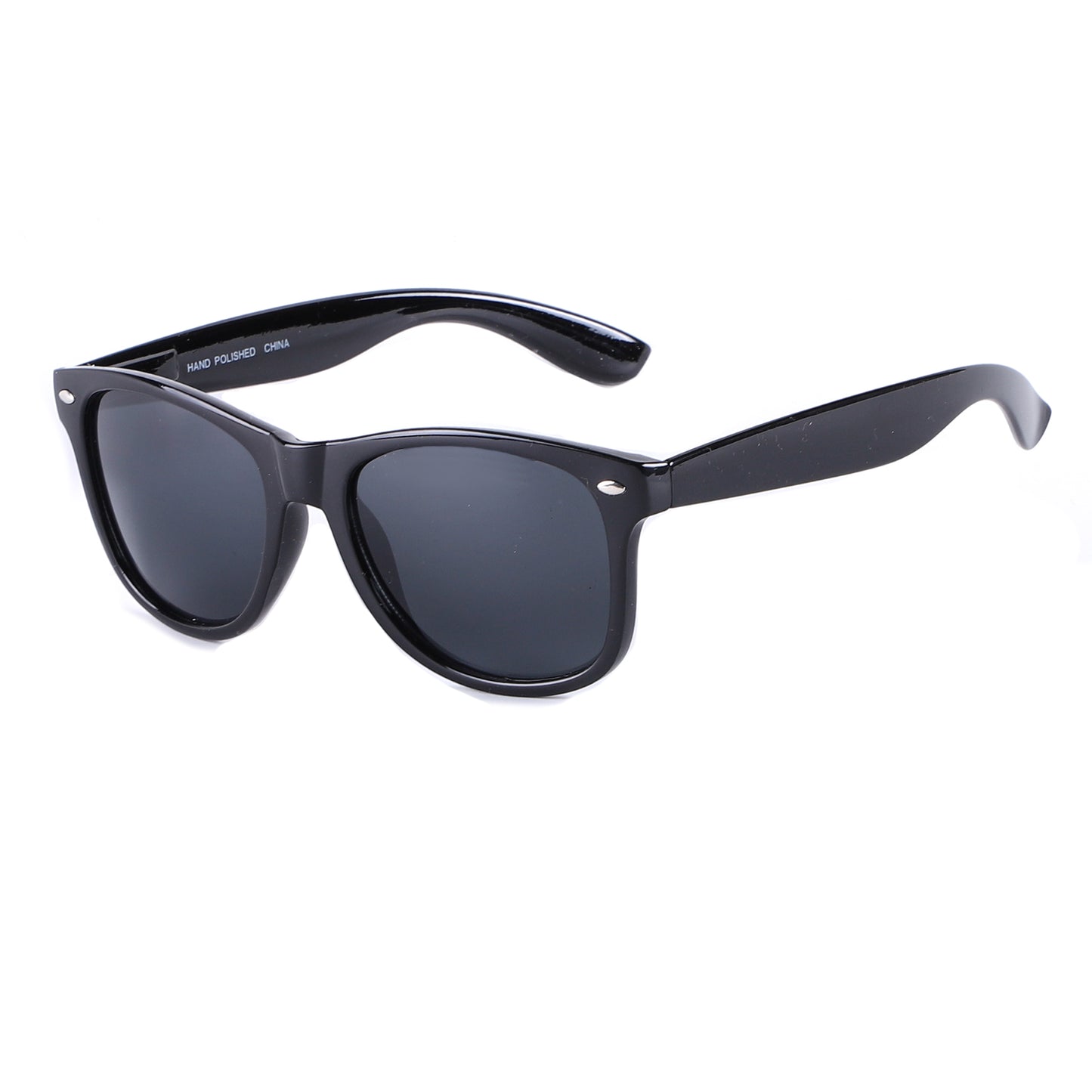 Classic Glossy Black Wholesale Sunglasses P1543-Black