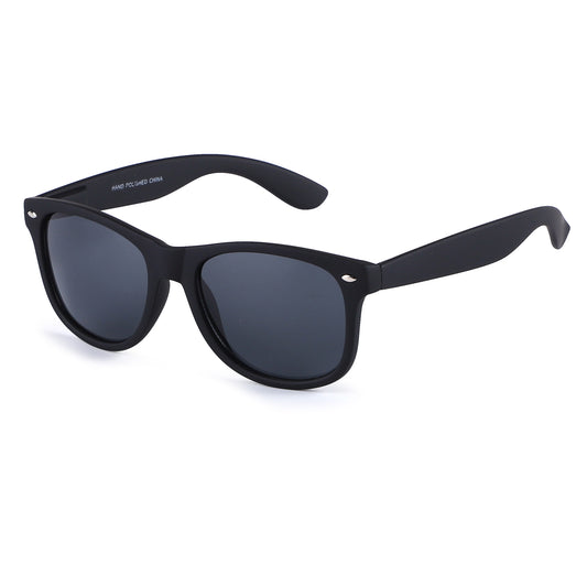 Classic Black Wayfarer Sunglasses with Matte Finish P1543-S