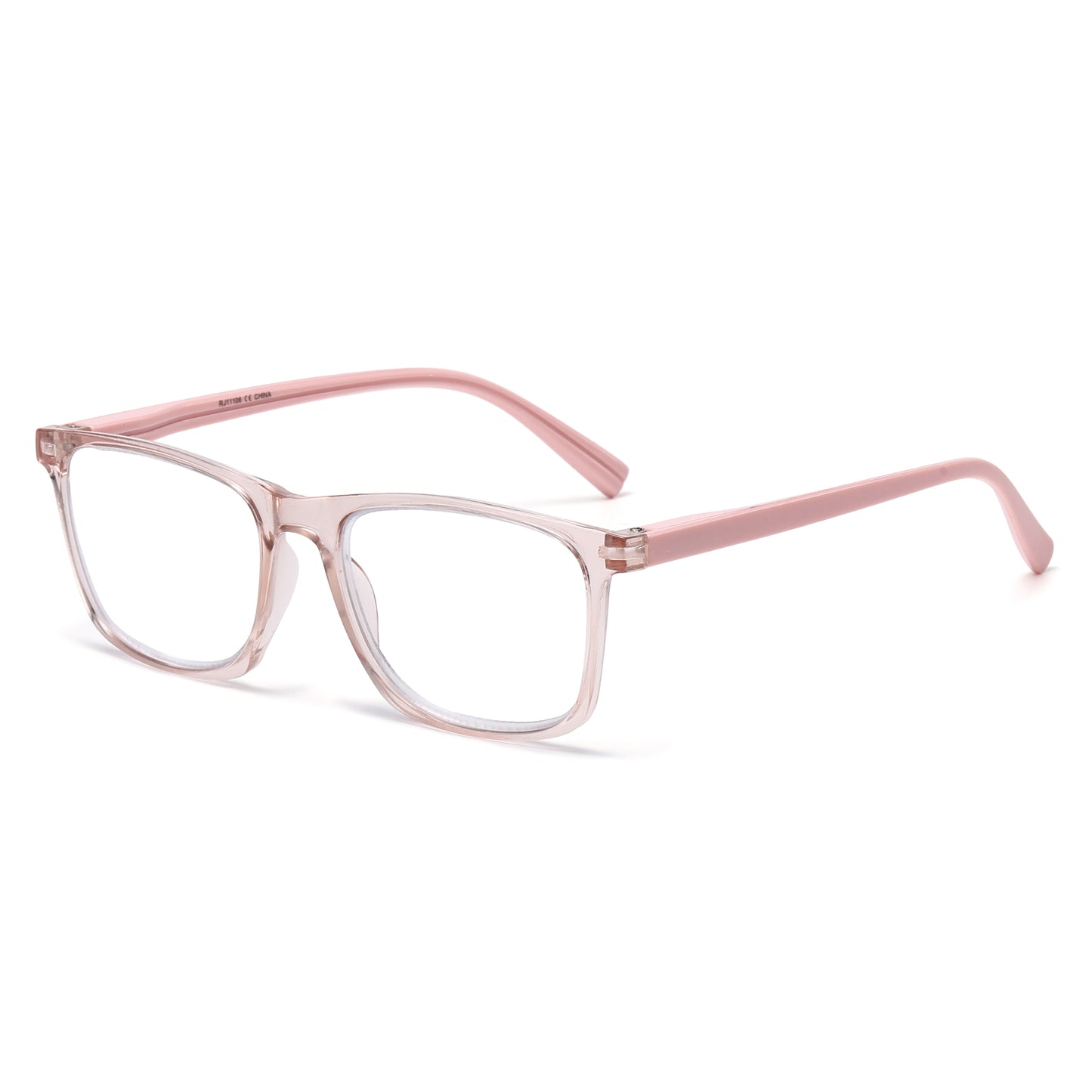 Unisex Square Frame Two-Tone Reading Glasses in 10+ Custom Reading Powers RJ11106