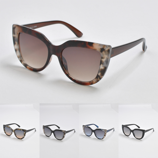 Tortoise Shell Cat-Eye Sunglasses for Women with UV400 Gradient Lens SK10479