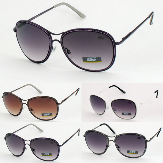 Women's Butterfly Aviator Sunglasses with Gradient Lens SS8033