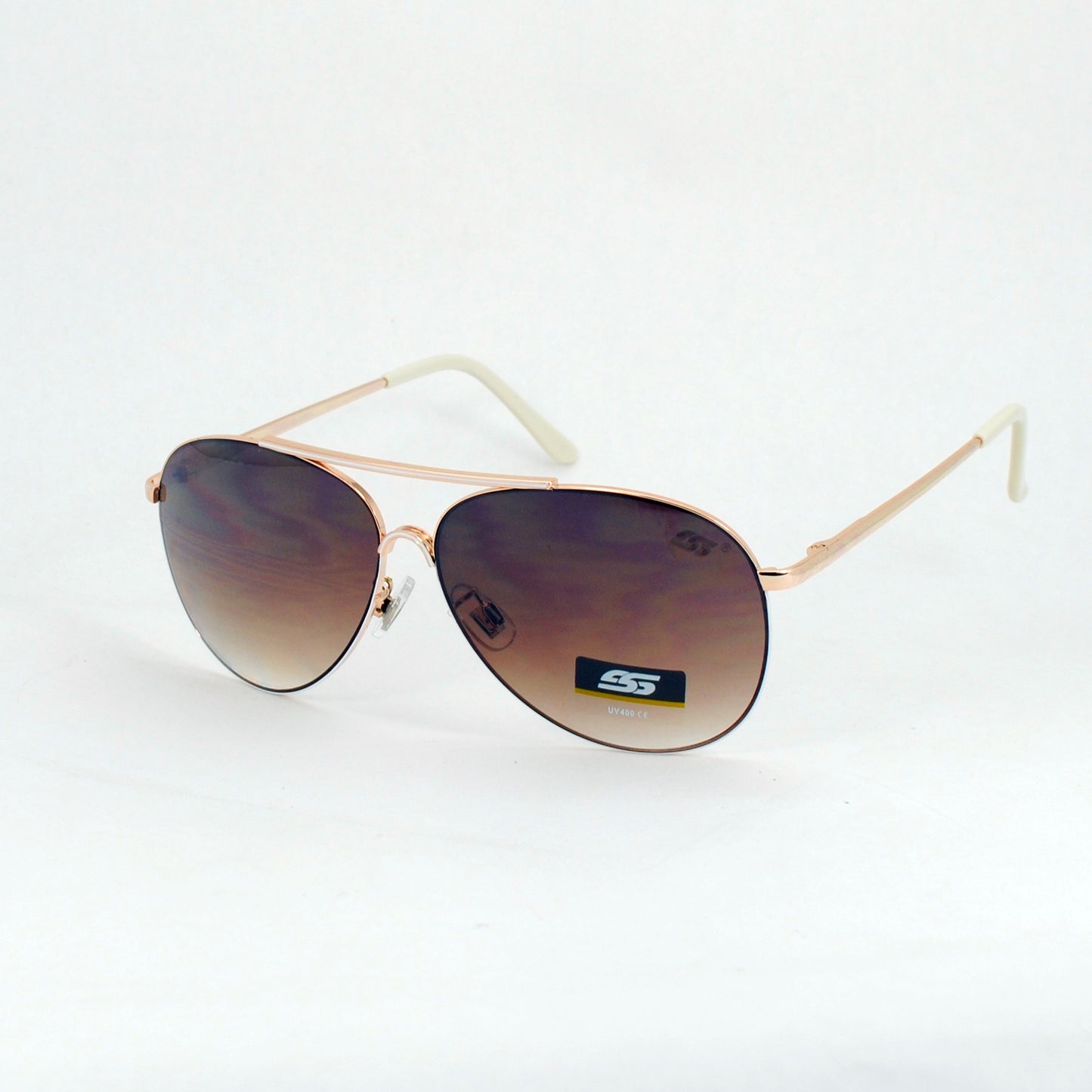 Unisex Slim Frame Tear-Drop Aviators Sunglasses with Gradient Lens SS8064