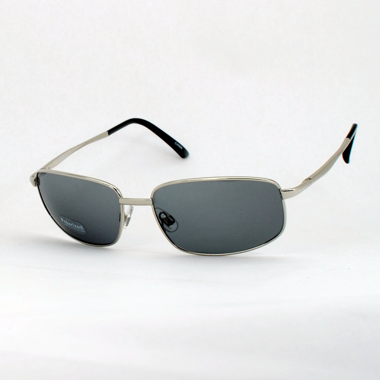 Men’s Rectangular Polarized Metal Sunglasses with Slim Lightweight Frame SS8071-PL