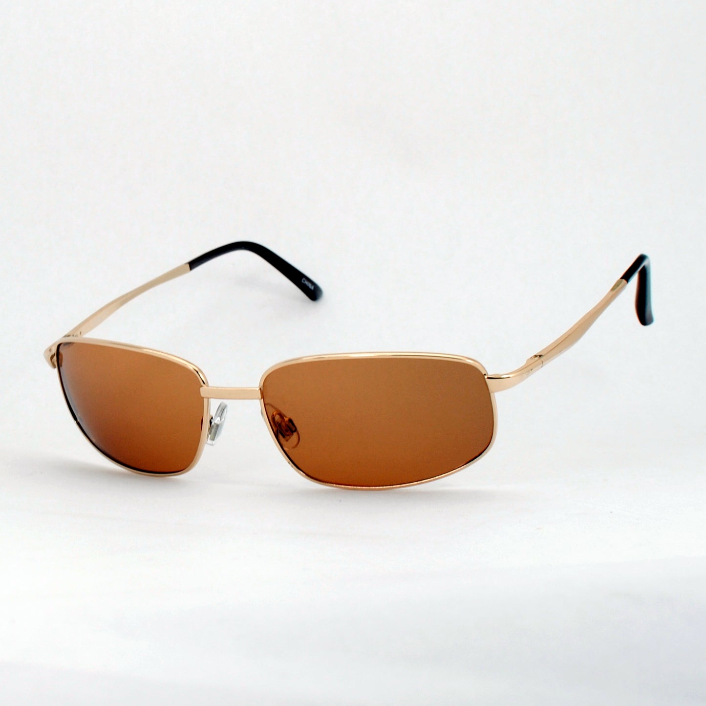 Men’s Rectangular Polarized Metal Sunglasses with Slim Lightweight Frame SS8071-PL