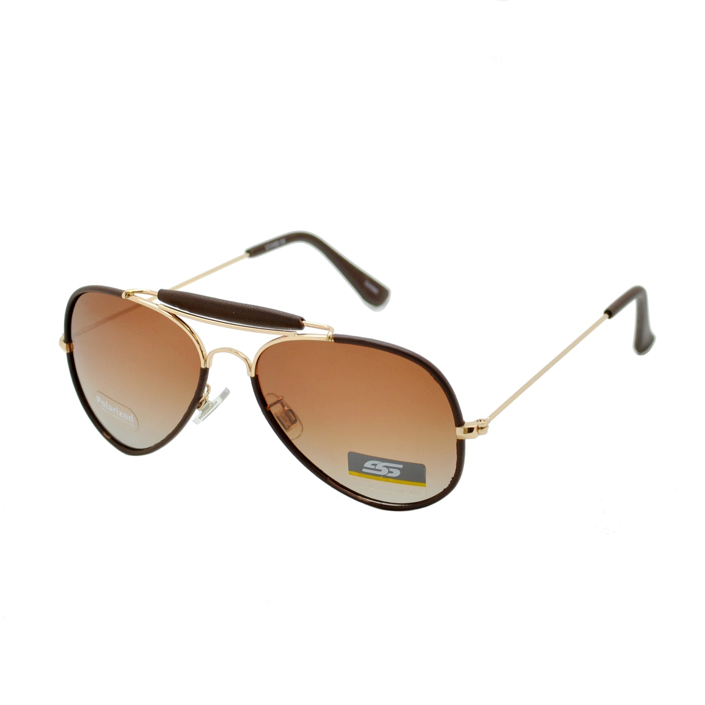 Men's Vintage-Style Pilot Polarized Aviators with Gradient Lens SS8078-PL