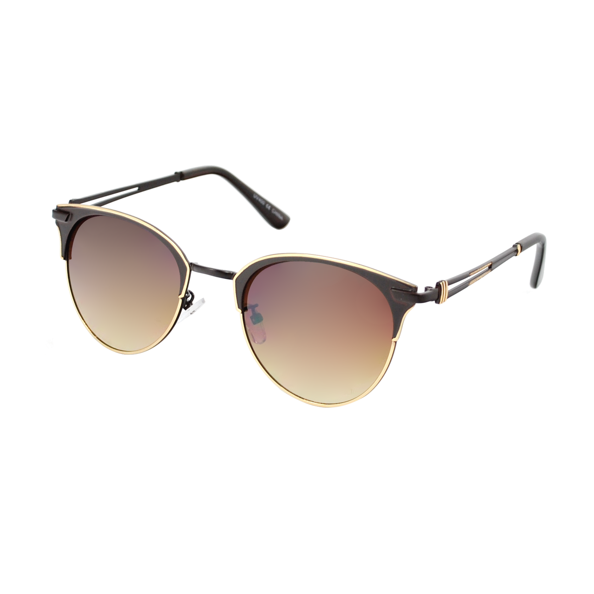 Modern Clubmaster Sunglasses with Split Temple Design TD10157