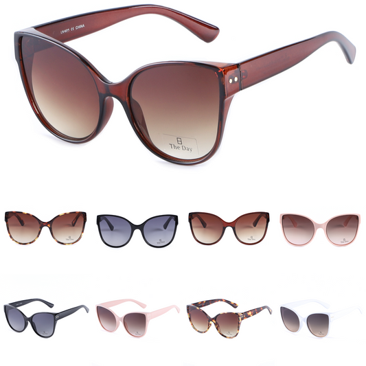 Vintage-Inspired Luxe Cat-Eye Sunglasses with Gradient Lens TD10418