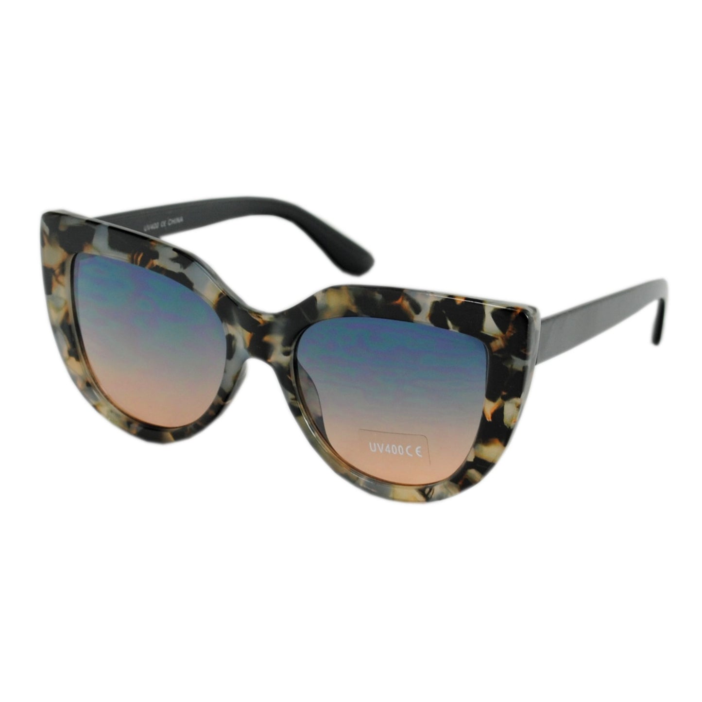 Tortoise Shell Cat-Eye Sunglasses for Women with UV400 Gradient Lens SK10479