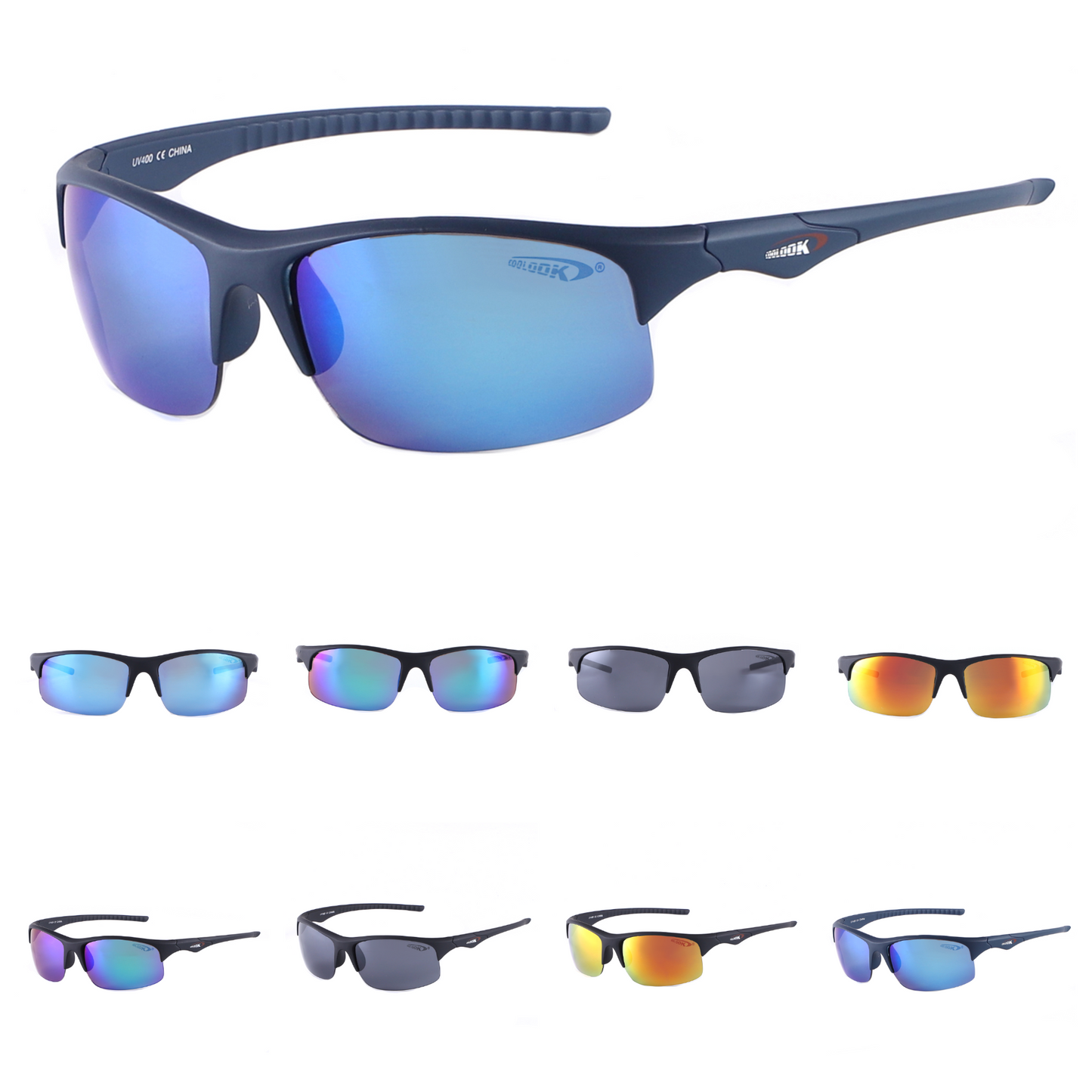 Coolook Men's Semi-Rimless Sunglasses Wholesale CL10201