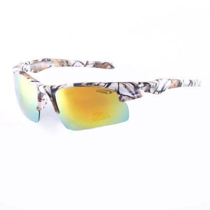 Coolook Semi-Rimless Camo Print Sunglasses CL10843