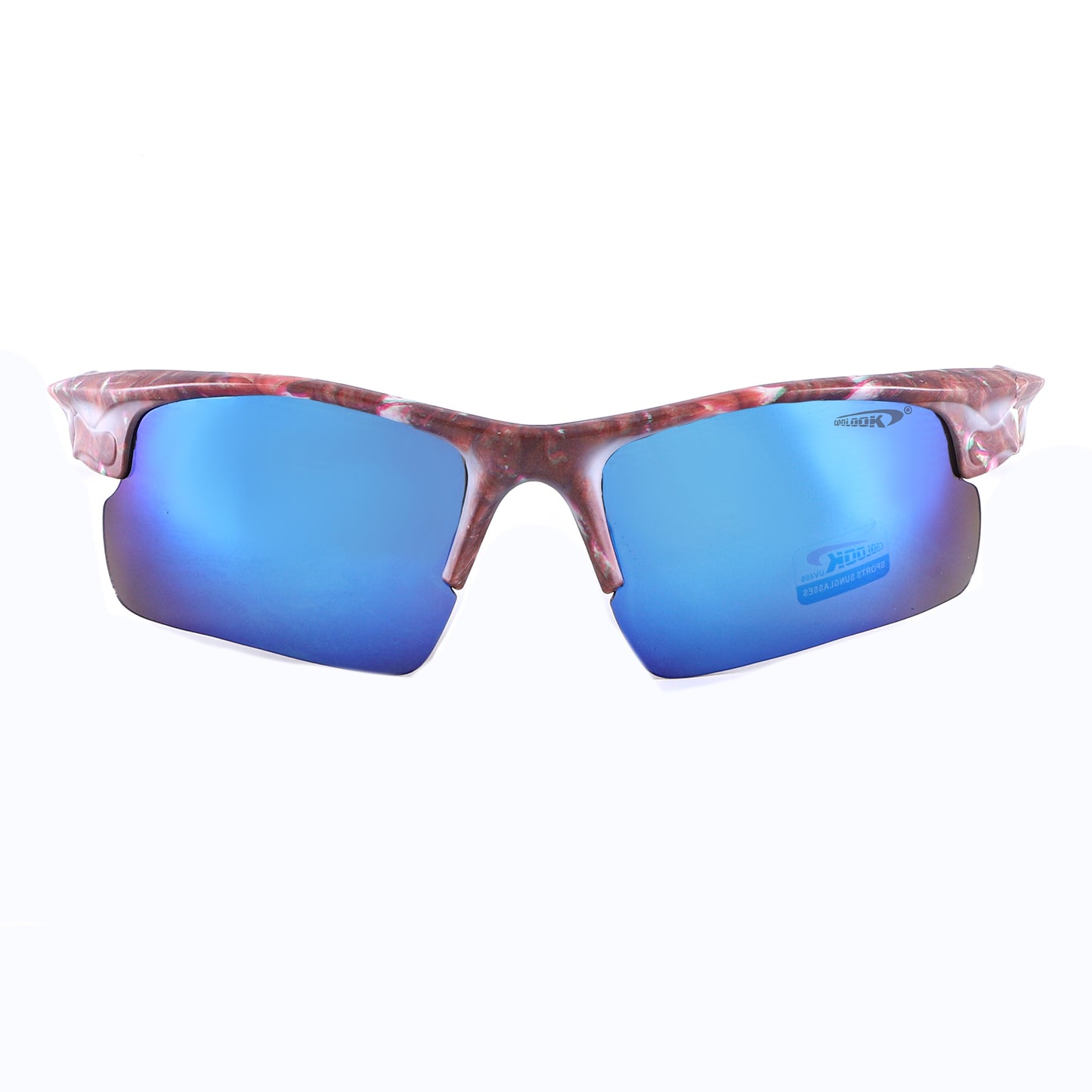 Coolook Semi-Rimless Camo Print Sunglasses CL10843