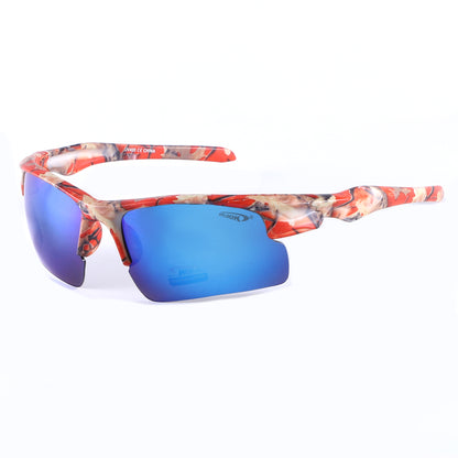 Coolook Semi-Rimless Camo Print Sunglasses CL10843
