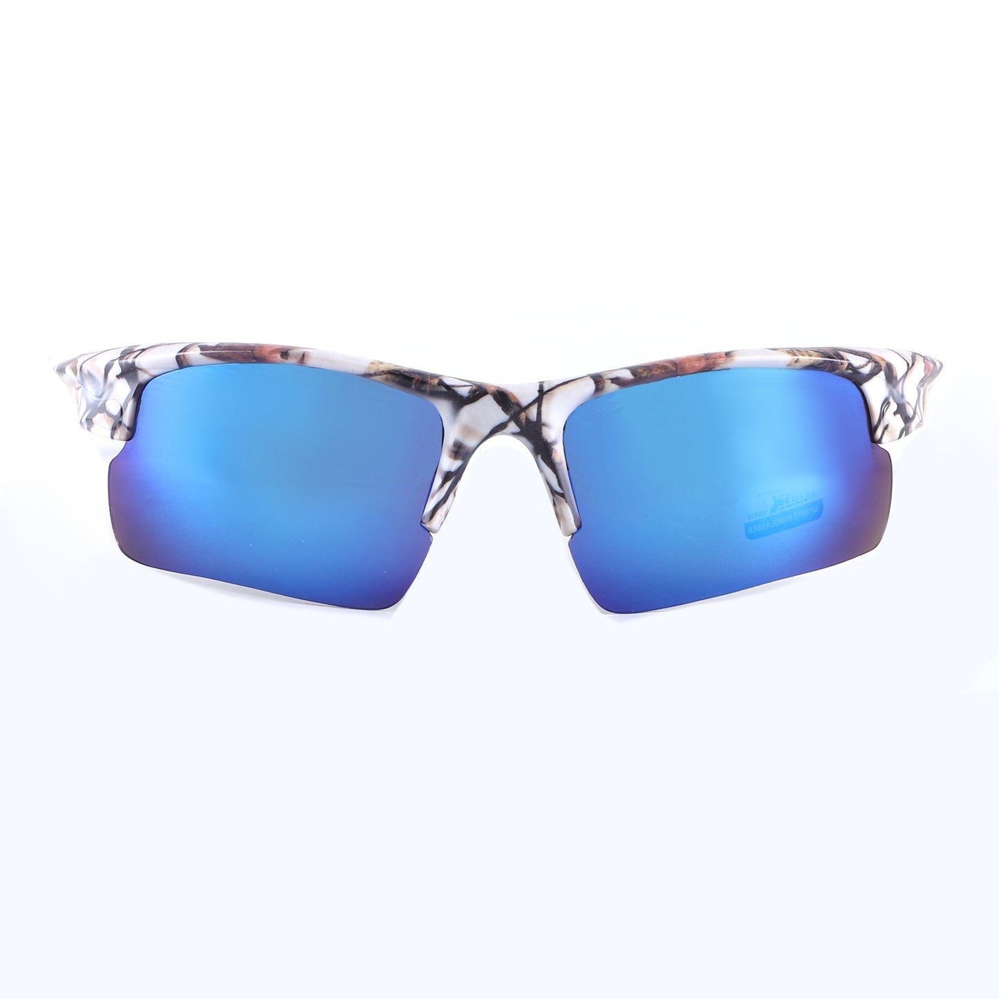 Coolook Semi-Rimless Camo Print Sunglasses CL10843