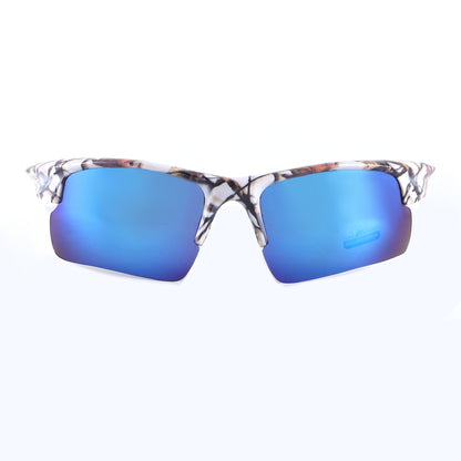 Coolook Semi-Rimless Camo Print Sunglasses CL10843