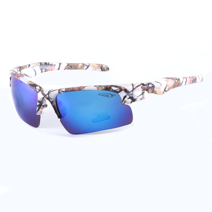 Coolook Semi-Rimless Camo Print Sunglasses CL10843