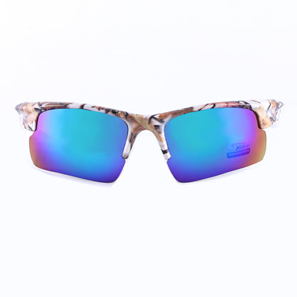 Coolook Semi-Rimless Camo Print Sunglasses CL10843