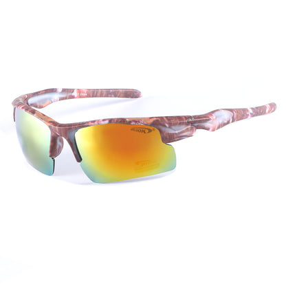 Coolook Semi-Rimless Camo Print Sunglasses CL10843