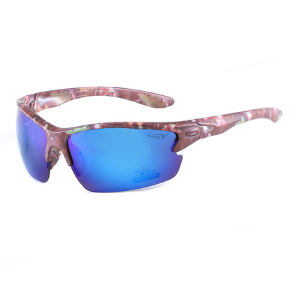 Coolook Semi-Rimless Camo Print Sunglasses CL10844