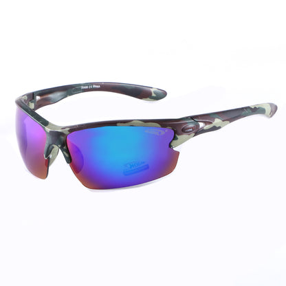 Coolook Semi-Rimless Camo Print Sunglasses CL10844