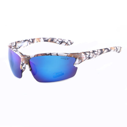 Coolook Semi-Rimless Camo Print Sunglasses CL10844