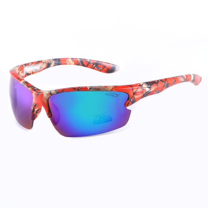 Coolook Semi-Rimless Camo Print Sunglasses CL10844