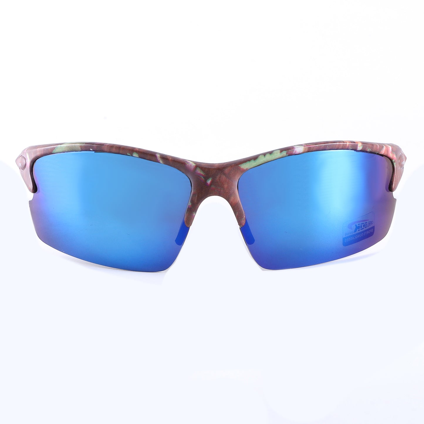 Coolook Semi-Rimless Camo Print Sunglasses CL10844