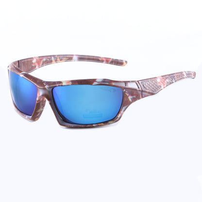 Coolook Semi-Rimless Camo Print Sunglasses CL10845