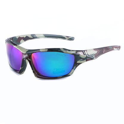 Coolook Semi-Rimless Camo Print Sunglasses CL10845