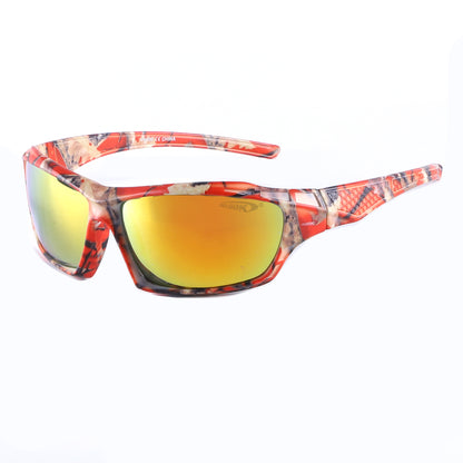 Coolook Semi-Rimless Camo Print Sunglasses CL10845