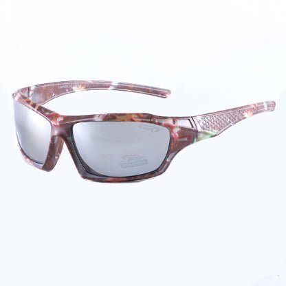 Coolook Semi-Rimless Camo Print Sunglasses CL10845