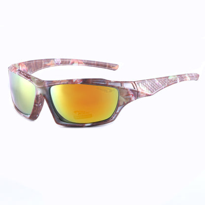 Coolook Semi-Rimless Camo Print Sunglasses CL10845