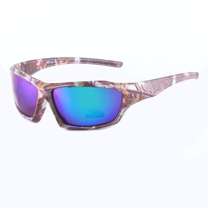 Coolook Semi-Rimless Camo Print Sunglasses CL10845
