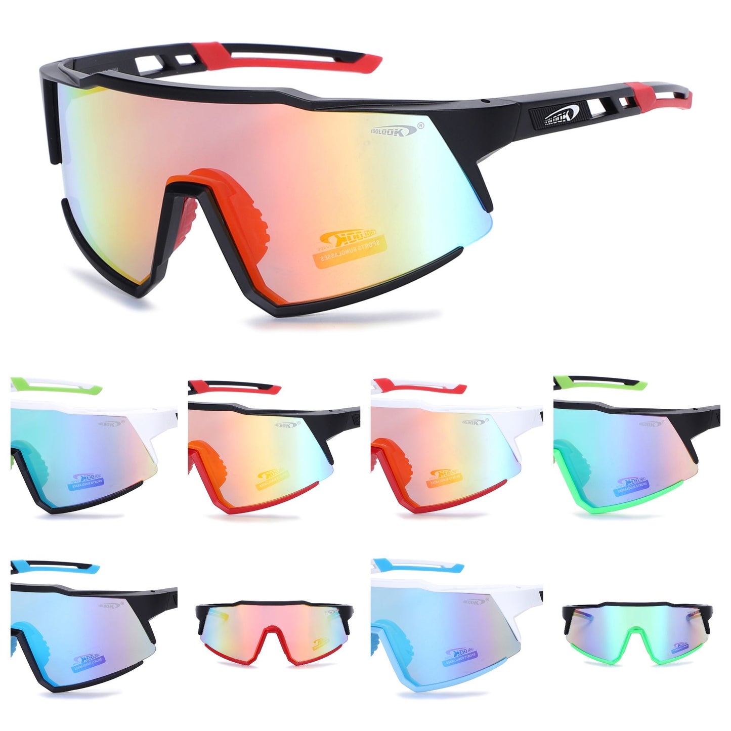 Coolook Sports Shield Wrap Sunglasses CL10997-1