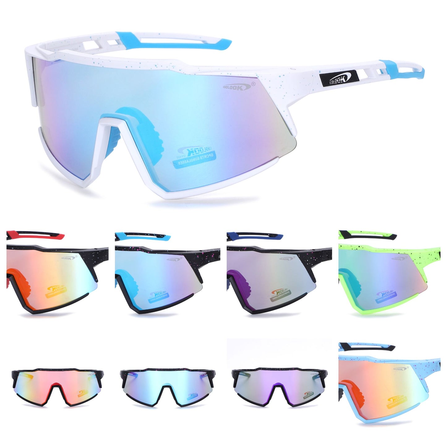 Coolook Sports Shield Wrap Sunglasses CL10997-2