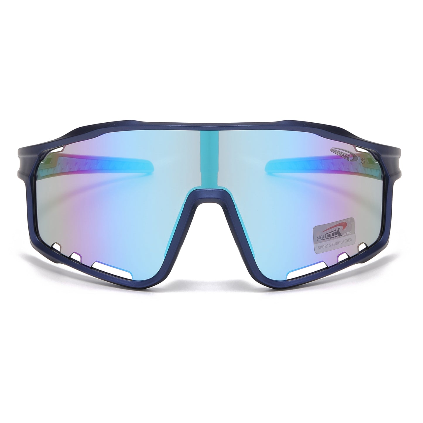 Coolook Shield Wrap Around Mirrored Sunglasses Wholesale CL10998-1