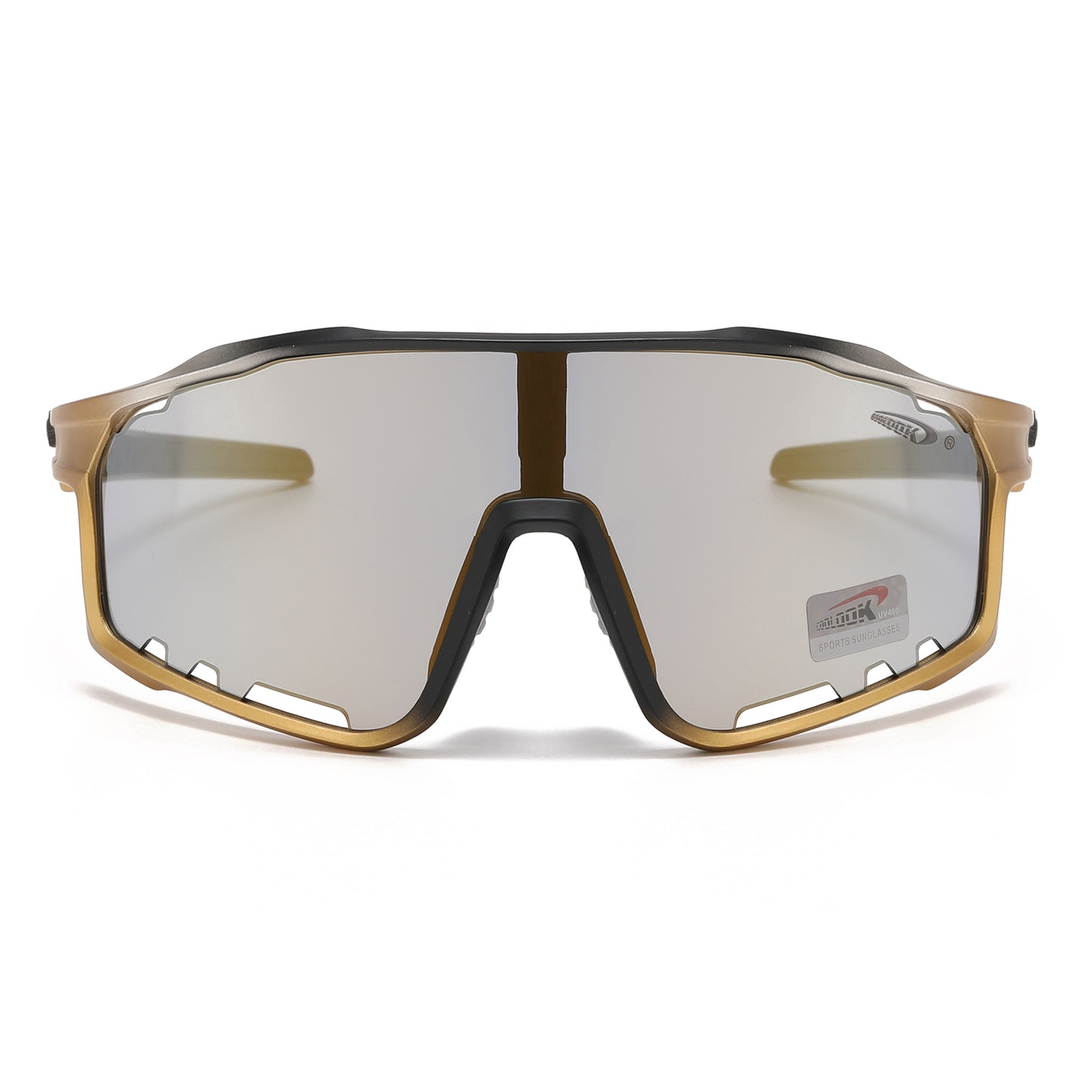 Coolook Shield Wrap Around Mirrored Sunglasses Wholesale CL10998-1