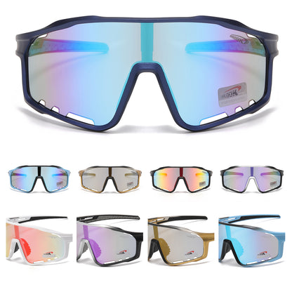 Coolook Shield Wrap Around Mirrored Sunglasses Wholesale CL10998-1
