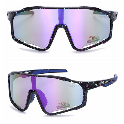 Coolook Shield Wrap Around Mirrored Sunglasses CL10998-2