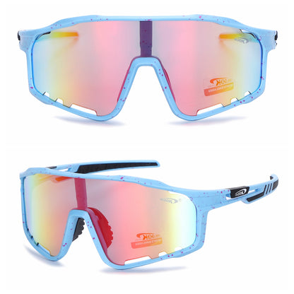 Coolook Shield Wrap Around Mirrored Sunglasses CL10998-2