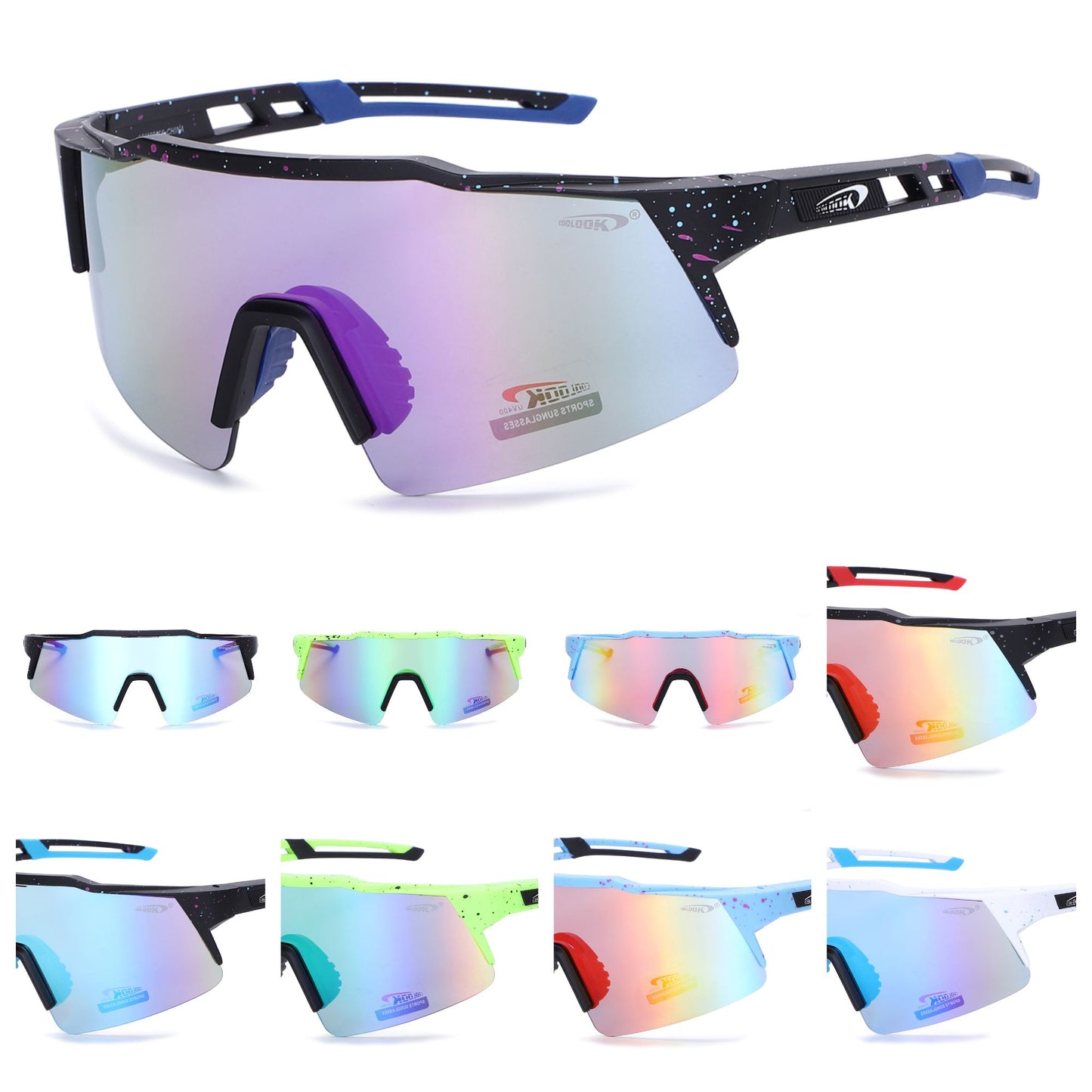 Coolook Wrap Around Men's Wholesale Sunglasses CL10999-3