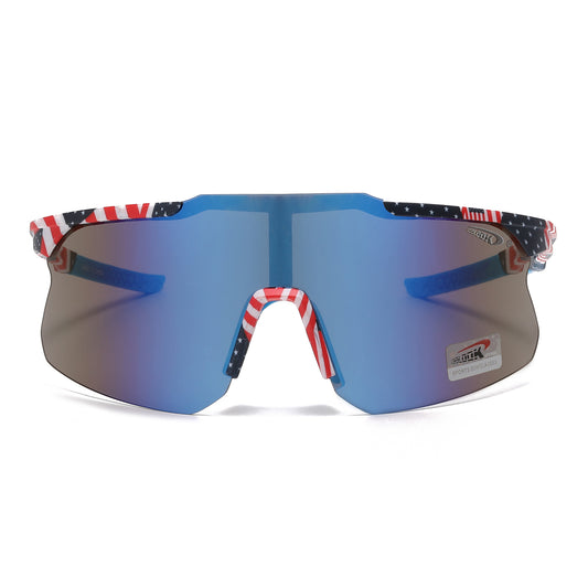 Coolook Men's USA Flag Shield Sunglasses CL11084
