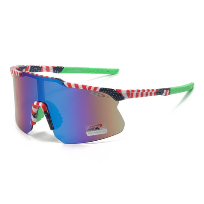 Coolook Men's USA Flag Shield Sunglasses CL11084