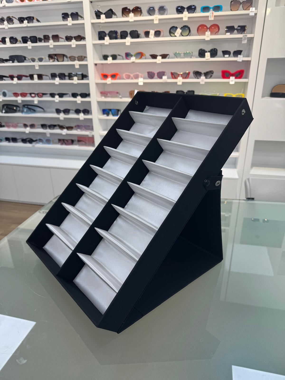 Sleek Portable 16 Pair Sunglasses Display DS-16