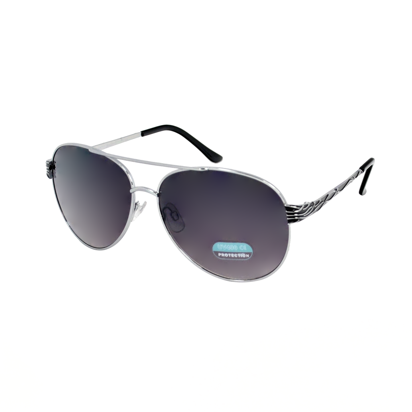 Women's Fashion Aviators with Decorative Vine Side Detail and Gradient Lenses HJ1019